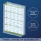 QUICKFIT Workout Poster Cable Machine, an Exercise Chart for Cable Training Station, Laminated, Gym, 18" x 24