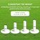 FINGER TEN Golf Rubber Tees Driving Range Value 3/4 Pack