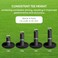 FINGER TEN Golf Rubber Tees Driving Range Value 3/4 Pack