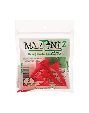 MARTINI Unbreakable 2'' RED Golf Tees