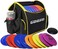 12 PCS Disc Golf Set with Bag Portable Disc Golf Backpack Holds 28+ Discs