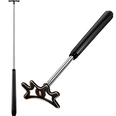 Sumind Retractable Pool Cue Bridge Stick Adjustable Removable Head, Black