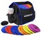 GOOSO Disc Golf Set with Bag - 12 PCS Flying Disc Golf Discs for Beginner with Putter, Midrange, Driver Portable Disc Golf Backpack Holds 28+ Discs Free Stand Bag Design for Convenient Use