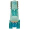 Candi GRL Carlin Quad Roller Skates Green/Blue Size 09