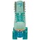 Candi GRL Carlin Quad Roller Skates Green/Blue Size 09