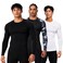 DEVOPS 3 Pack Men's Cool Dry Compression Baselayer Long Sleeve Shirts Top