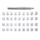 Yoption 37 Pcs Leather Stamping Tools Kit for Leather Working, 3mm