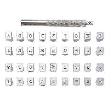 Yoption 37 Pcs Leather Stamping Tools Kit for Leather Working, 3mm
