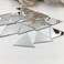 1" Triangle Mirror Mosaic Tiles Triangular Shape Craft Mirrors 150pcs