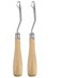 LASSUM 2 Pack 6.3 Inch Wooden Handle Latch Hook Tool for Rug Making and Art Crafts