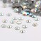 beadsland Crystal Hotfix Rhinestone,Machine Cut Stone 100pcs/pkg (Crystal AB, 7mm)