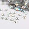 beadsland Crystal Hotfix Rhinestone,Machine Cut Stone 100pcs/pkg (Crystal AB, 7mm)