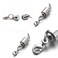 Zpsolution Screw Locking Magnetic Necklace Clasps, 6mm, Silver