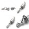 Zpsolution Screw Locking Magnetic Necklace Clasps, 6mm, Silver
