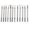 12PCS Leather Stamp Tool, Saddle Making Tools Different Shape Stamp Punch Set Leather Engraving and Embossing Tools for Leather Craft Working