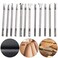 12PCS Leather Stamp Tool, Saddle Making Tools Different Shape Stamp Punch Set Leather Engraving and Embossing Tools for Leather Craft Working