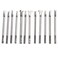 12PCS Leather Stamp Tool, Saddle Making Tools Different Shape Stamp Punch Set Leather Engraving and Embossing Tools for Leather Craft Working
