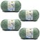 Caddice Comfy Blend Milk Wool Starter Kit - 4 Rolls Soft, Plain, Bulk Yarn for Knitting, Crochet, Handcrafts
