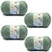 Caddice Comfy Blend Milk Wool Starter Kit - 4 Rolls Soft, Plain, Bulk Yarn for Knitting, Crochet, Handcrafts
