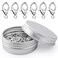 100PCS Lobster Clasps, 12mm Small Lobster Claw Clasps for Jewelry Making