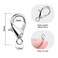 100PCS Lobster Clasps, 12mm Small Lobster Claw Clasps for Jewelry Making