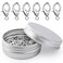 100PCS Lobster Clasps, 12mm Small Lobster Claw Clasps for Jewelry Making