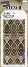 Tim Holtz Layering Full Size Stencils, Released October 2020, Script, Ironwork, Deco Arch, Bundle of 3 (THS147, THS148, THS149)