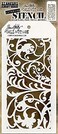Tim Holtz Layering Full Size Stencils, Released October 2020, Script, Ironwork, Deco Arch, Bundle of 3 (THS147, THS148, THS149)