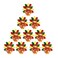 BinaryABC Thanksgiving Turkey Resin Flatback Craft Embellishment,Thanksgiving DIY Crafts Making,10Pcs