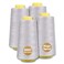 Gray Serger Thread, All-Purpose Thread for Sewing, Polyester, 4 Cones of 3000 Yards Each Spool for Sewing Machine