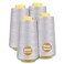Gray Serger Thread, All-Purpose Thread for Sewing, Polyester, 4 Cones of 3000 Yards Each Spool for Sewing Machine
