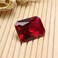 Acxico 2Pcs Exquisite Plgeon Blood Red Ruby Emerald Cut Loose Gemstone Gifts