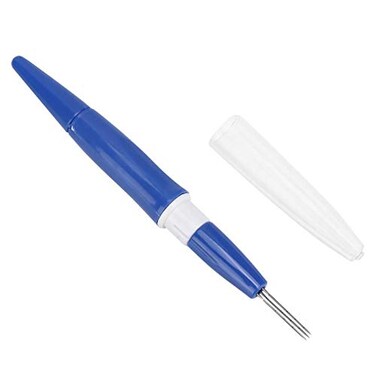 Wool Felting Tool, Portable Pen Style Felting Needle Tool with 3 Needles, Wool Felt Needle Tools for DIY Patchwork Craft(Blue)