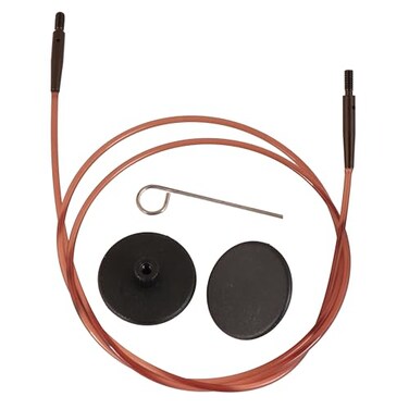 KnitPro Nylon Brown Fixed Cable 30"/ 76cm (to Make 40"/ 100cm IC Needle)