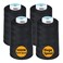 Simthread All Purpose Sewing Thread from 100% Spun Polyester for Serger, Overlock, Merrow, Quilting Sewing 4 Big Cones of 5000M (5500 Yards) Each - 40S/2 Black