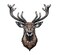 Sourcemall Embroidered Iron on Patches Applique, Deer Patches