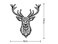 Sourcemall Embroidered Iron on Patches Applique, Deer Patches