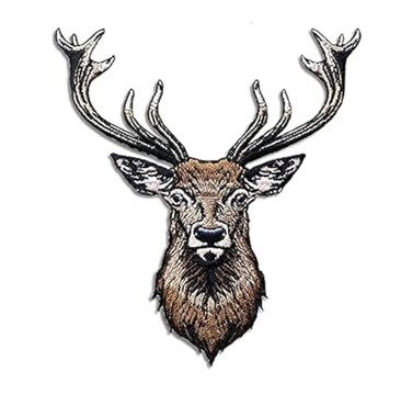 Sourcemall Embroidered Iron on Patches Applique, Deer Patches