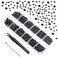 Beadsland Flat Back Rhinestones, Black, Mixed 8 Sizes 2500pcs