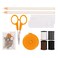 Fiskars 62-Piece Sewing Kit with Scissors, Clear