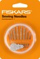 Fiskars 30-Piece Sewing Needle Set with Threader, Assorted Needles