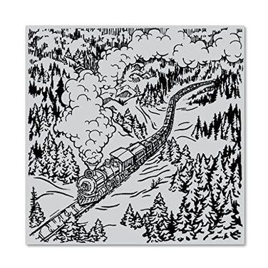 Hero Arts CG863 Winter Express Bold Prints Cling Stamp