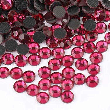Crystal Hotfix Rhinestone,Machine Cut Stone 2880pcs/pkg (Fuchsia,SS6/2mm)