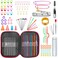URWOOW 100 Pcs Crochet Hook Set with Yarn Knitting Needles
