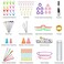URWOOW 100 Pcs Crochet Hook Set with Yarn Knitting Needles