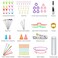 URWOOW 100 Pcs Crochet Hook Set with Yarn Knitting Needles