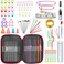 URWOOW 100 Pcs Crochet Hook Set with Yarn Knitting Needles