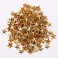 Beadsland Hotfix Iron On, Flat Back Stars Studs - 1/4" Flatback Glue on Studs 500pcs (Gold, 8x8mm)