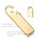 Zpsolution Gold Zipper Pull Replacement Metal Zipper Tab Repair