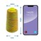 Rainbow Variegated Serger Thread, All-Purpose Thread for Sewing, Polyester, 4 Cones of 3000 Yards Each Spool for Sewing Machine